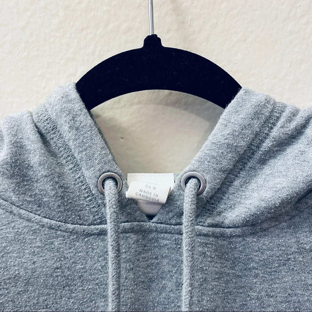 H&M Light Gray Warner Brothers FRIENDS embroidered Sweatshirt Hoodie Size L - Picture 6 of 11